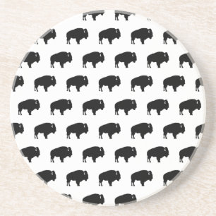 Bison-Muster Getränkeuntersetzer