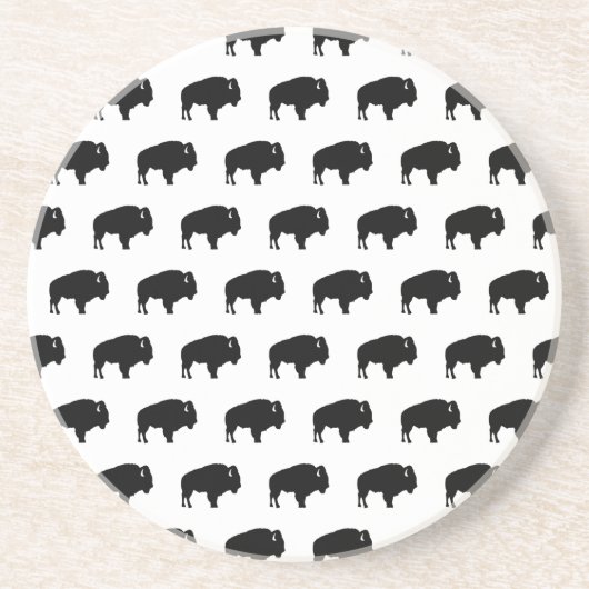 Bison-Muster Getränkeuntersetzer (Vorne)