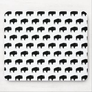 Bison-Muster Mousepad