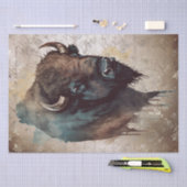 Bison Native American Buffalo Seidenpapier (Handwerk)