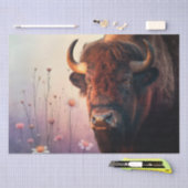 Bison Native American Buffalo Seidenpapier (Handwerk)