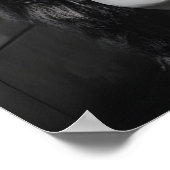 Bison on Toilet Print, Funny Bathroom Newspaper Poster (Ecke)