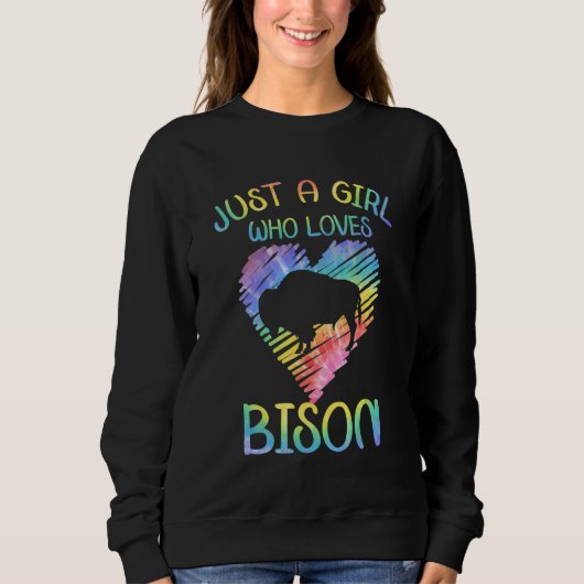 Bison Outfit Animal Apparel Retro Bison Accessorie Sweatshirt (Vorderseite)