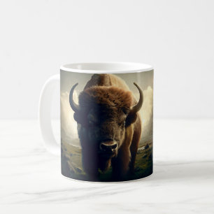 Bison Painting Kaffeetasse