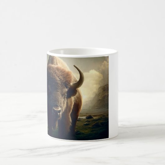 Bison Painting Kaffeetasse (Mittel)