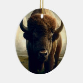 Bison Painting Keramik Ornament (Rechts)