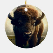 Bison Painting Keramik Ornament (Hinten)