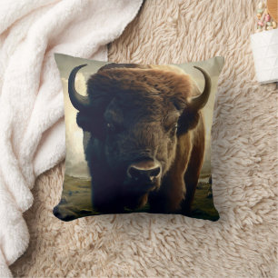 Bison Painting Kissen