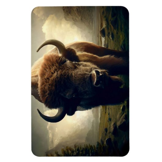 Bison Painting Magnet (Vertikal)