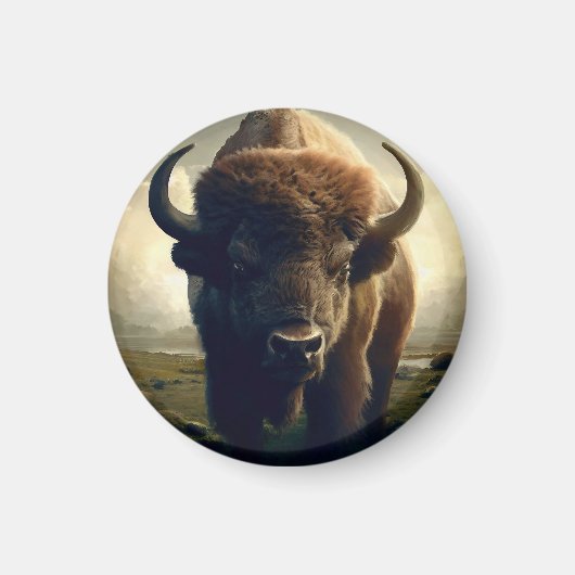 Bison Painting Magnet (Vorne)