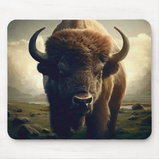 Bison Painting Mousepad (Vorne)