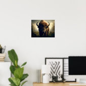 Bison Painting Poster (Heimbüro)