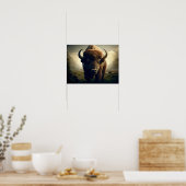 Bison Painting Poster (Küche)