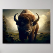 Bison Painting Poster (Vorne)