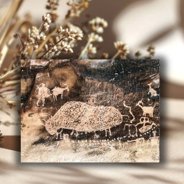 Bison Pictograph, 9 Mile Canyon, Utah Postkarte