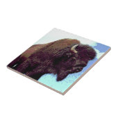Bison Pop Art Fliese (Seite)