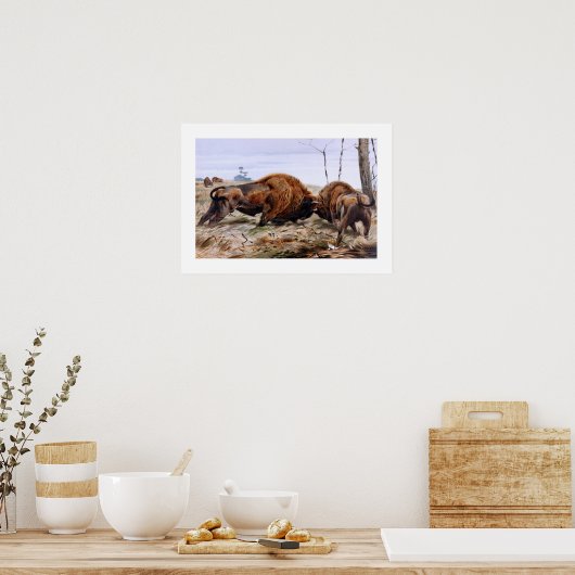 Bison Poster (Küche)