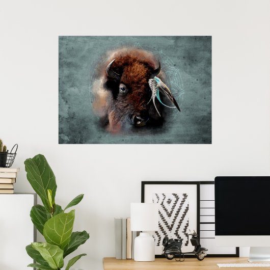 Bison - Poster (Heimbüro)