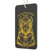 Bison Reading a Book with merkwürdige Expression Autolufterfrischer (Links)