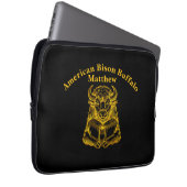 Bison Reading a Book with merkwürdige Expression Laptopschutzhülle (Vorne Rechts)