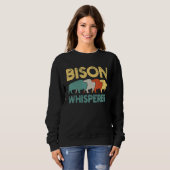 Bison Retro Vintag Sweatshirt (Vorne ganz)