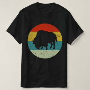 Bison Retro Vintage 70er Geschenk Silhouette T-Shirt