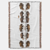 Bison Roaming im Winterschnee | Decke (Vorderseite Vertikal)