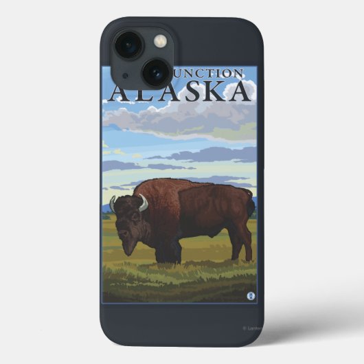 Bison Scene - Delta Junction, Alaska Case-Mate iPhone Hülle (Rückseite)