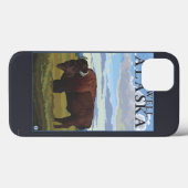 Bison Scene - Fairwell, Alaska Case-Mate iPhone Hülle (Rückseite (Horizontal))