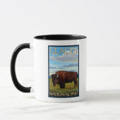 Bison Scene - Glacier National Park, MT Tasse (Links)