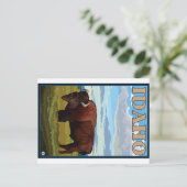 Bison Scene - Idaho Postkarte (Stehend Vorderseite)