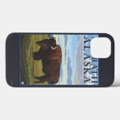 Bison Scene - McGrath, Alaska Case-Mate iPhone Hülle (Rückseite (Horizontal))