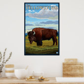 Bison Scene - West Yellowstone, Montana Poster (Küche)