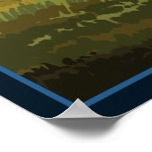 Bison Scene - Wyoming Poster (Ecke)