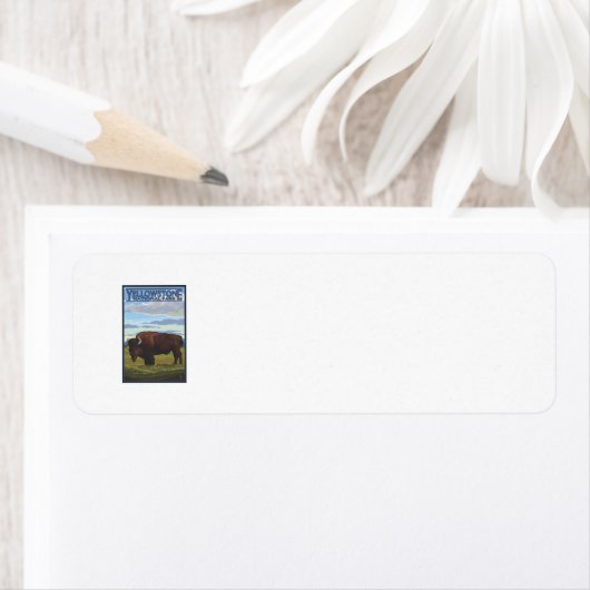 Bison Scene - Yellowstone Nationalpark (Insitu)