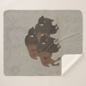 Bison Sherpa Blanket Sherpadecke (Vorderseite (Horizontal))
