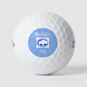 Bison Solar Blue Golf Balls Golfball