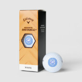 Bison Solar Blue Golf Balls Golfball (Verpackungen)