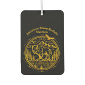 Bison steht majestätisch in einer natürlichen Land Autolufterfrischer (Vorderseite)