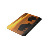 Bison Sunset Badematte (Schrägansicht)