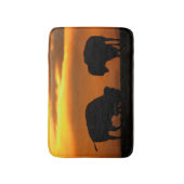 Bison Sunset Badematte (Vorderseite Vertikal)