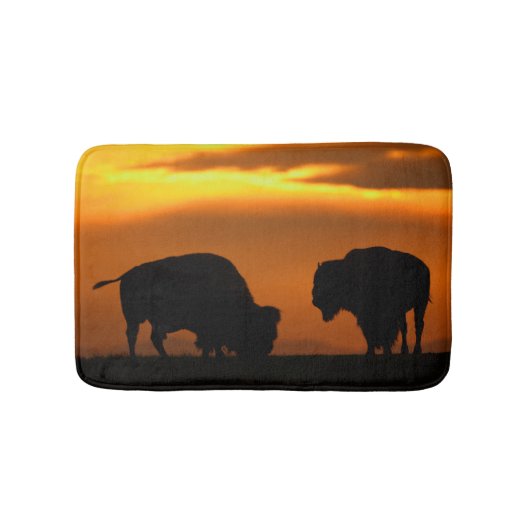 Bison Sunset Badematte (Vorderseite)
