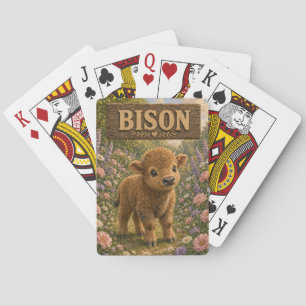 Bison Süßes Baby-Geschichtenbuch-Nursery-Tier Spielkarten