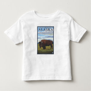 Bison-Szene - Chitina Flusseinzugsgebiet, Alaska Kleinkind T-shirt