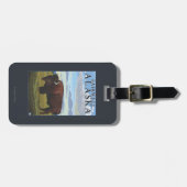 Bison-Szene - Fairwell, Alaska Gepäckanhänger (Vorderseite horizontal)