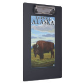 Bison-Szene - Fairwell, Alaska Klemmbrett (Rechts)