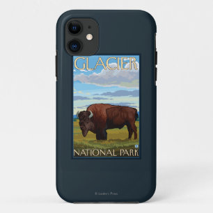 Bison-Szene - Glacier Nationalpark, M.Ü. Case-Mate iPhone Hülle