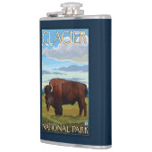 Bison-Szene - Glacier Nationalpark, M.Ü. Flachmann (Links)