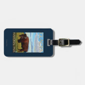 Bison-Szene - Glacier Nationalpark, M.Ü. Gepäckanhänger (Vorderseite horizontal)