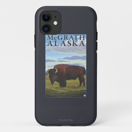 Bison-Szene - McGrath, Alaska Case-Mate iPhone Hülle (Rückseite)